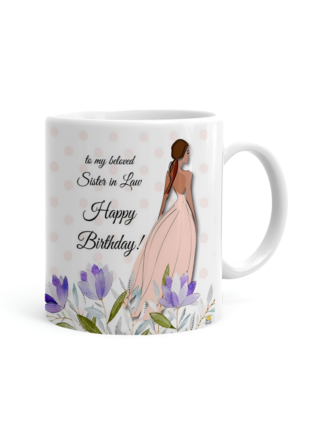 

Khakee White & Black Text or Slogans Printed Ceramic Glossy Mug 325 ml