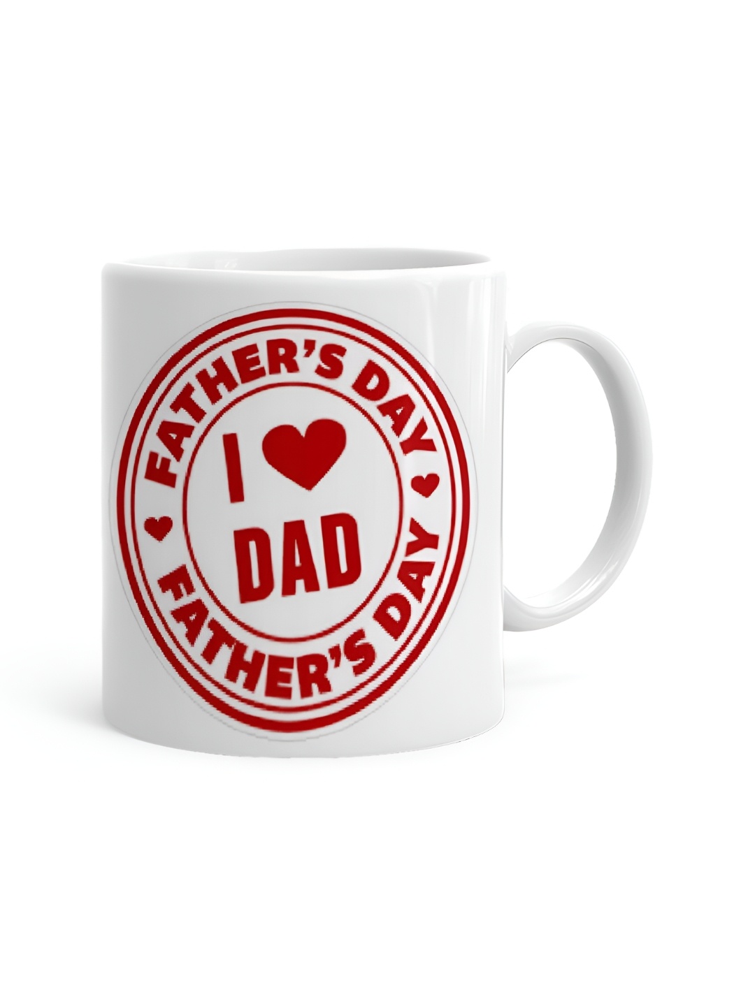 

Khakee White & Maroon Text or Slogans Printed Ceramic Glossy Mugs 325 ml