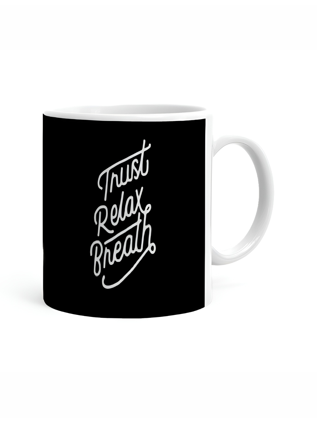 

Khakee White & Black Printed Ceramic Glossy Mug