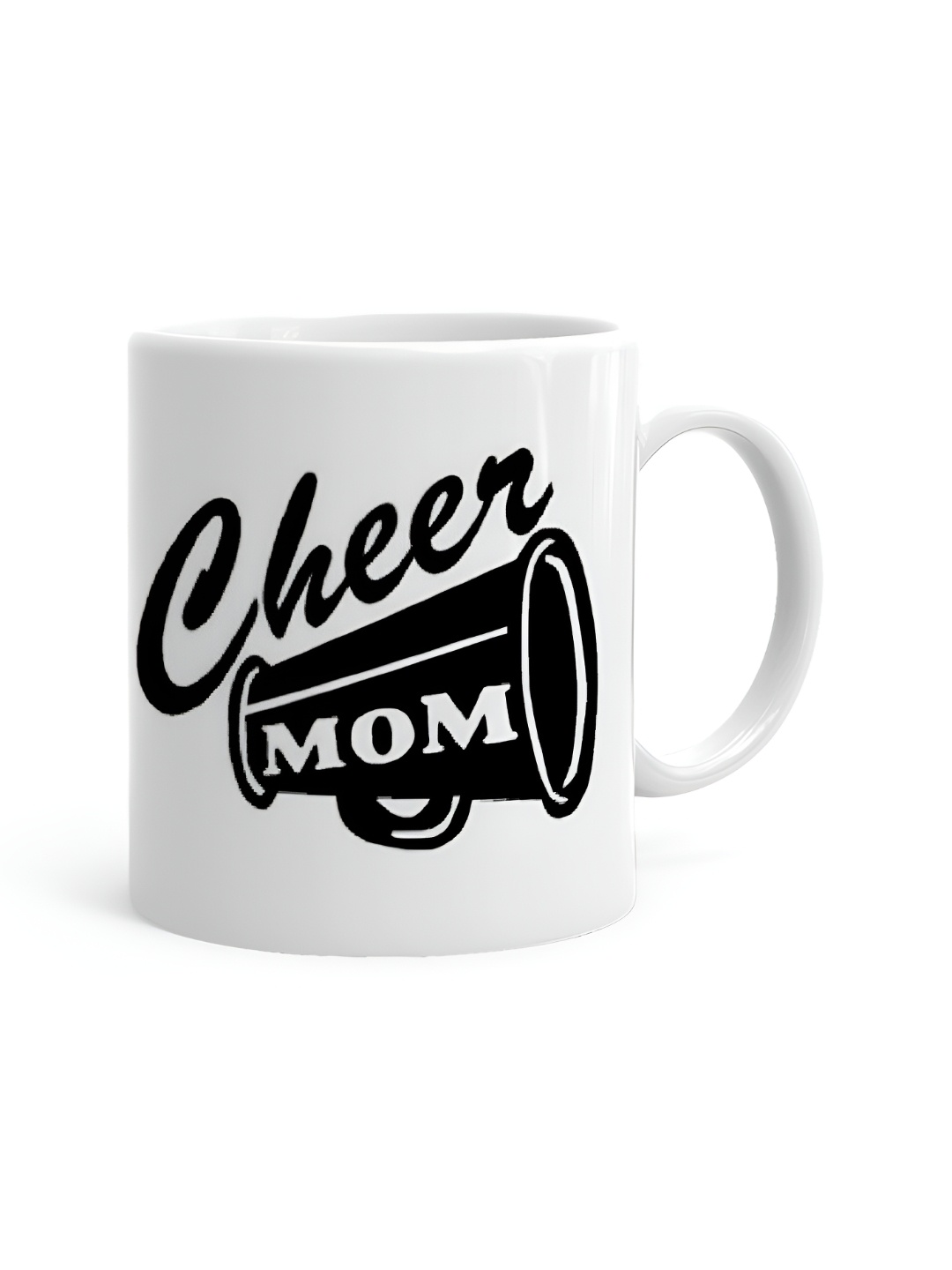 

Khakee White & Black Text or Slogans Printed Ceramic Glossy Mugs 325 ml