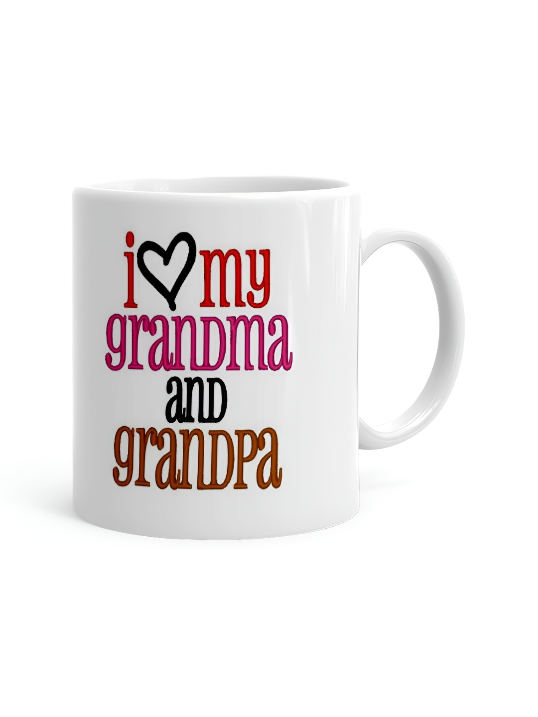 

Khakee White & Pink Text or Slogans Printed Ceramic Glossy Cups