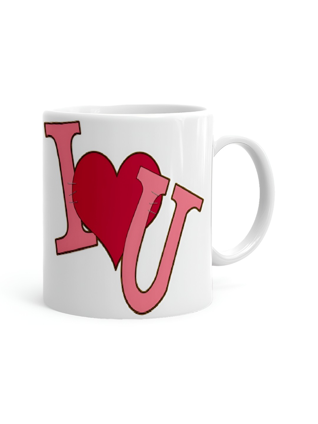 

Khakee White & Red Text or Slogans Printed Ceramic Glossy Cup