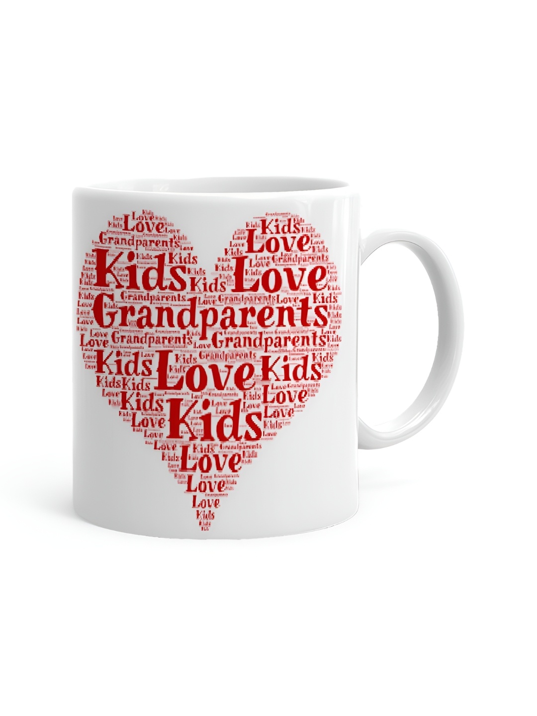 

Khakee White & Red Text or Slogans Printed Ceramic Glossy Mug