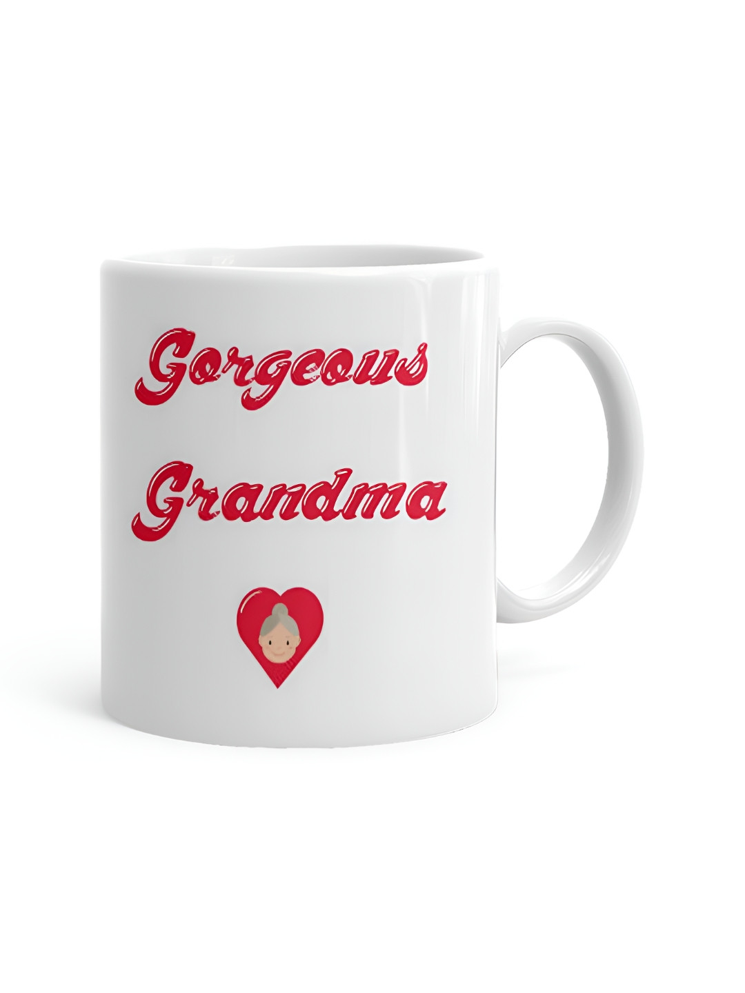 

Khakee White & Red Printed Ceramic Mugs 325 ml
