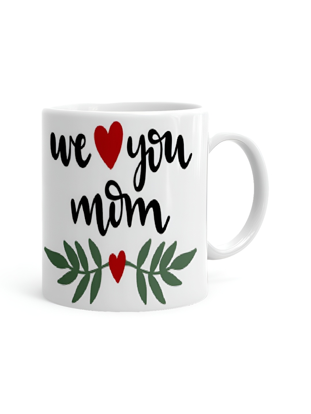 

Khakee White & Black Printed Ceramic Glossy Mugs 325 ml