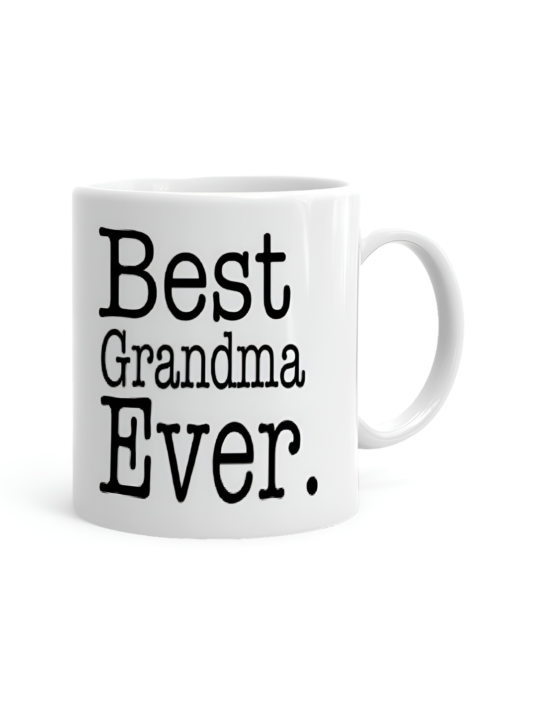 

Khakee White & Black Printed Ceramic Glossy Mugs 325 ml