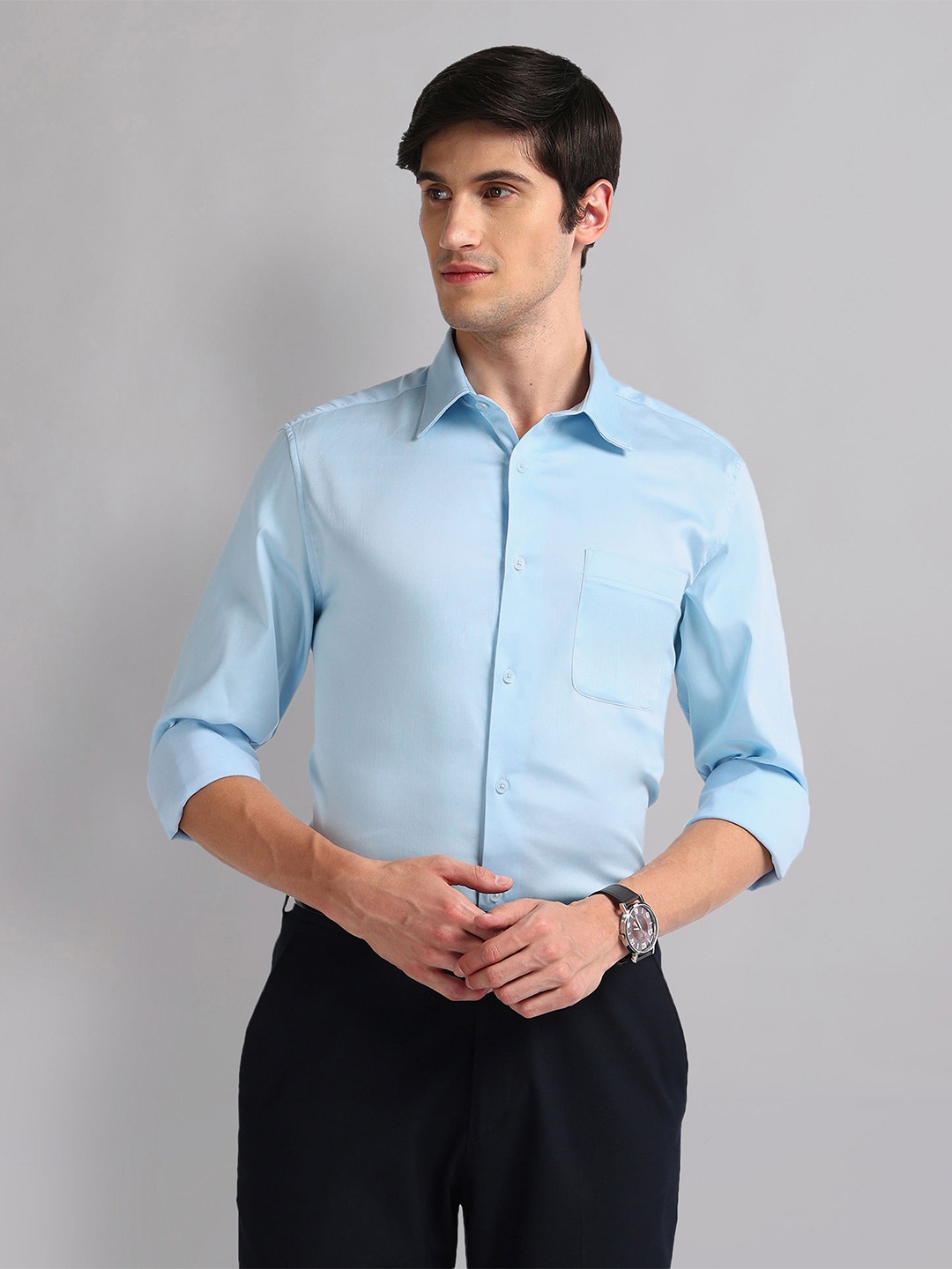 

AD By Arvind Spread Collar Casual Shirt, Blue