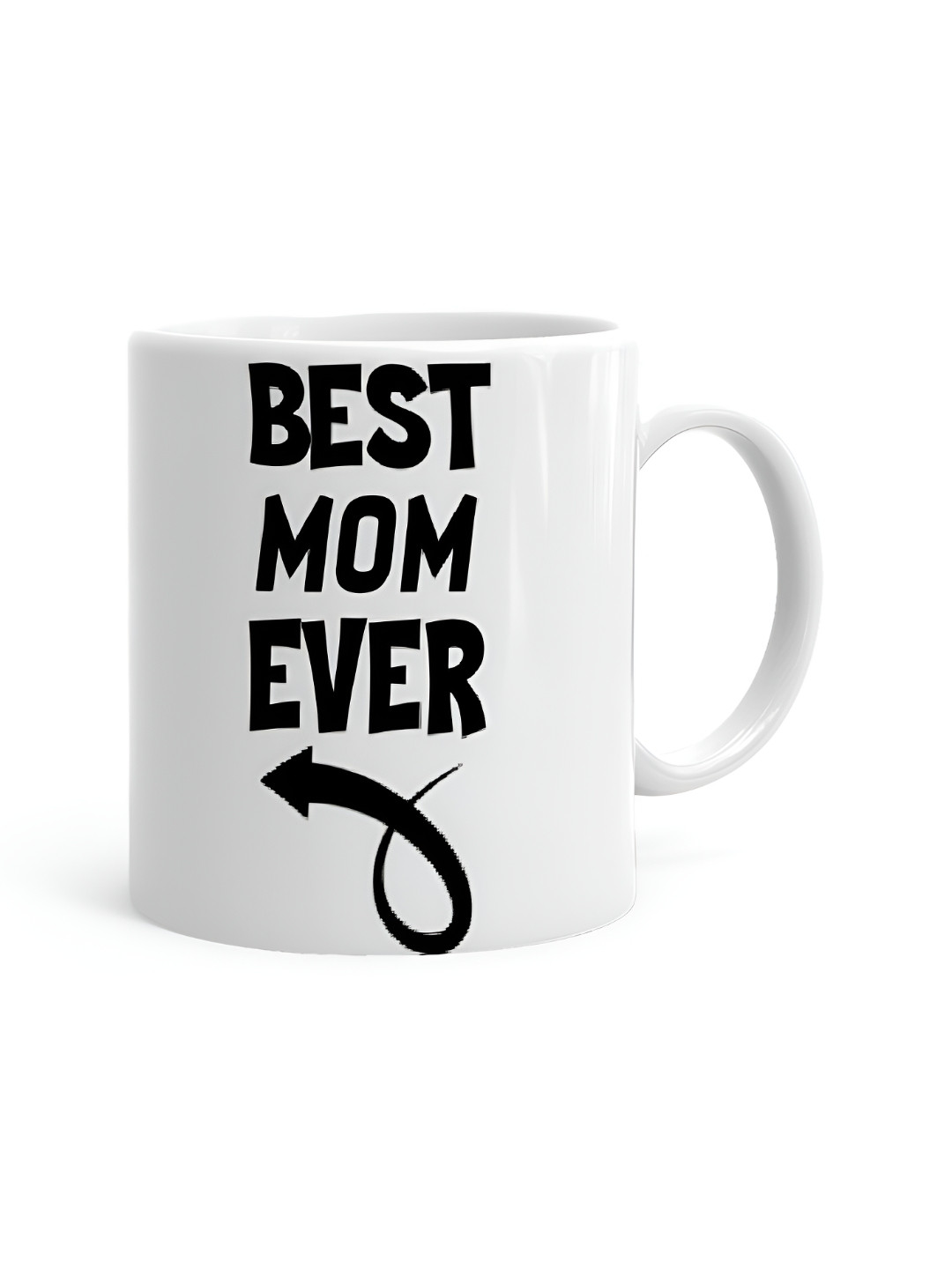 

Khakee White & Black Printed Ceramic Glossy Mug 325 ML