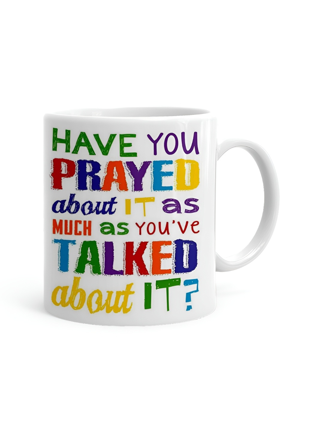 

Khakee White & Red Printed Ceramic Glossy Microwave Safe Mug 325ml