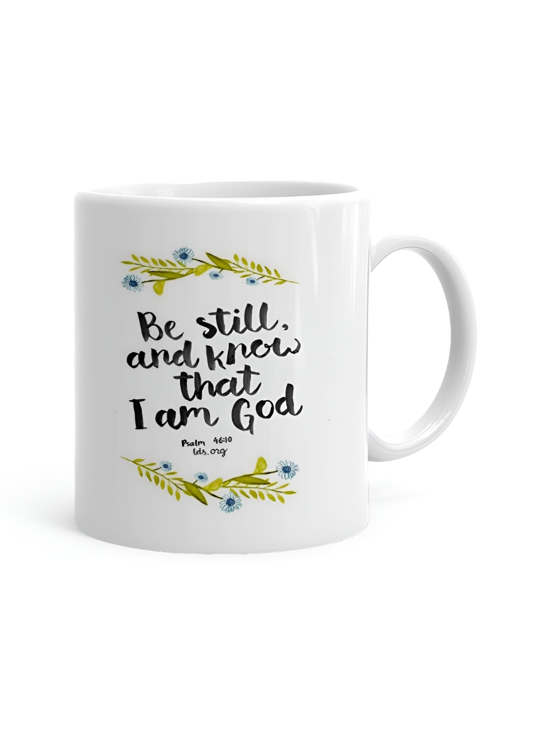 

Khakee White & Black Printed Ceramic Glossy Mug 325 ml