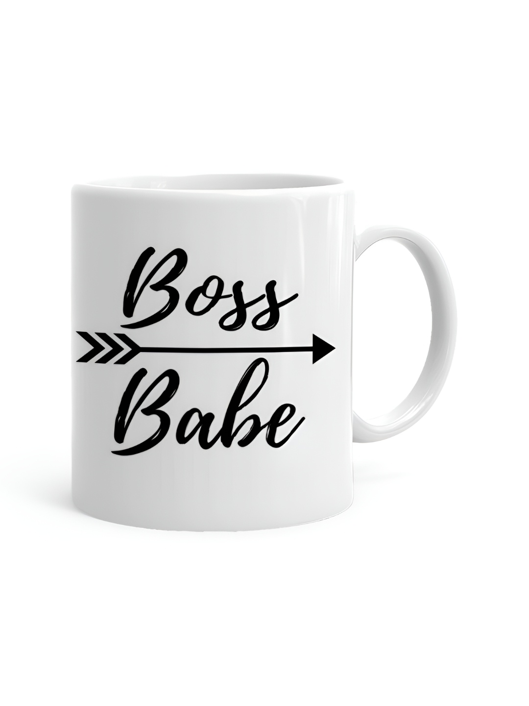 

Khakee White & Black Printed Microwave Safe Ceramic Glossy Mug 325 ml