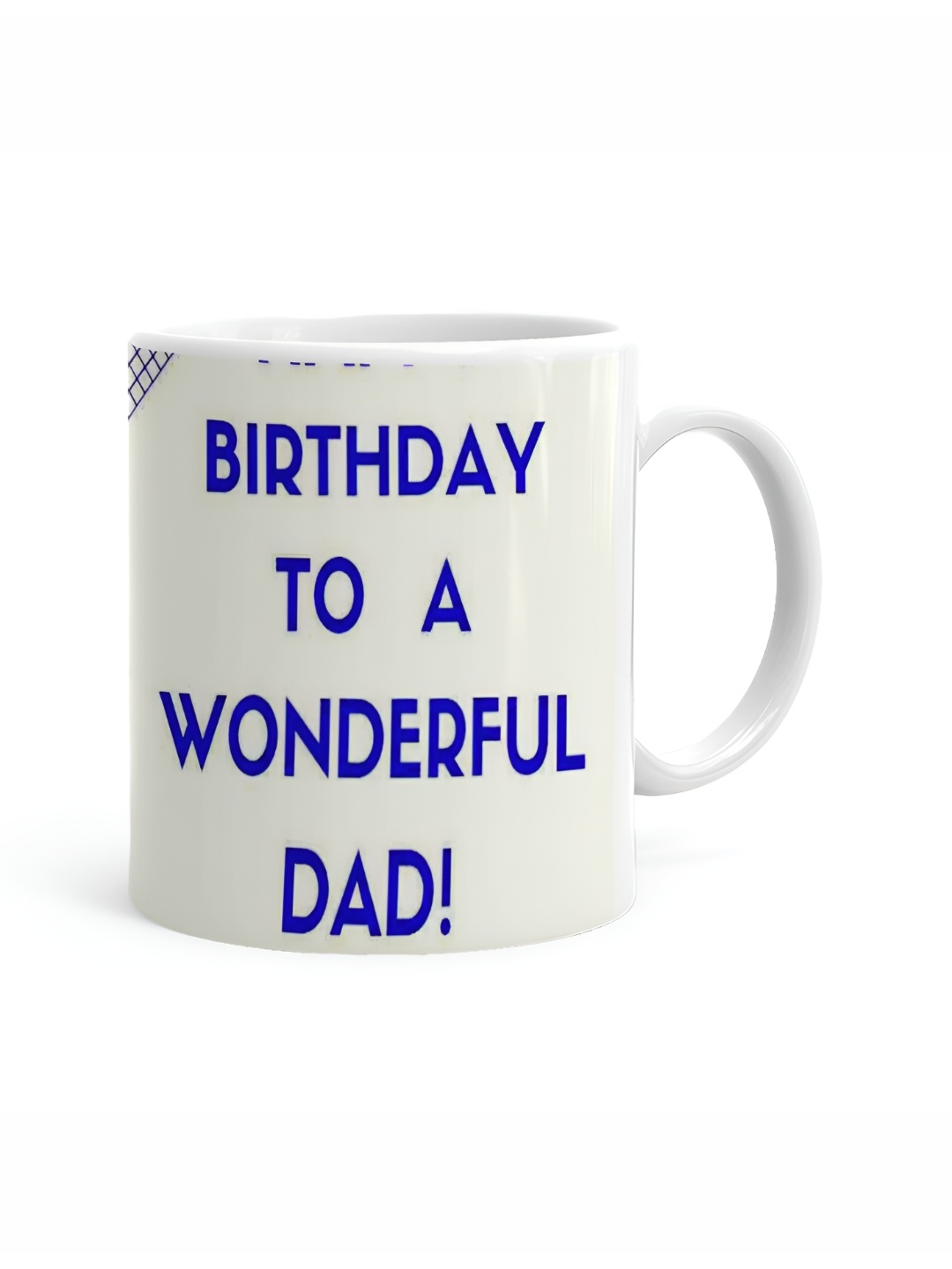 

Khakee White & Blue Printed Ceramic Glossy Mug