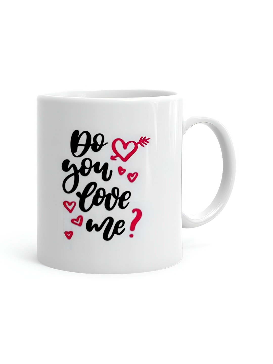 

Khakee White & Black Text or Slogans Printed Ceramic Glossy Mug 325 ML