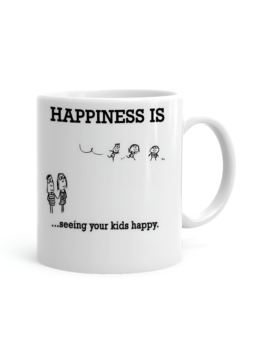 

Khakee White & Black Printed Ceramic Glossy Mug