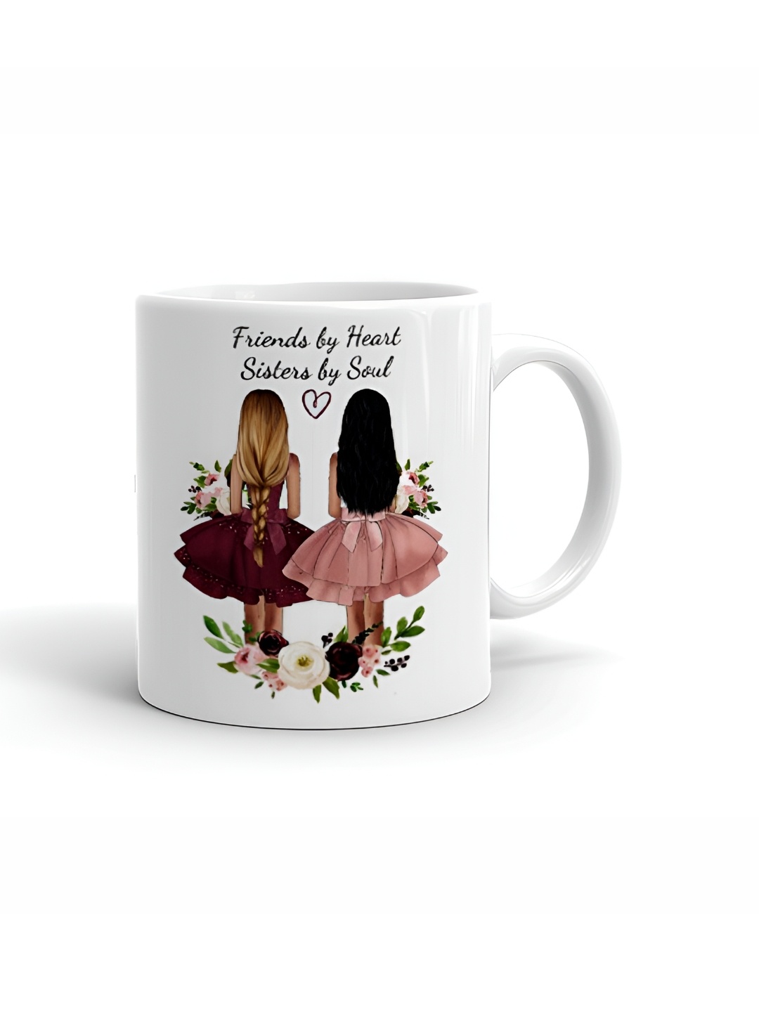 

Khakee White & Pink Text or Slogans Printed Ceramic Glossy Mug 325 ml