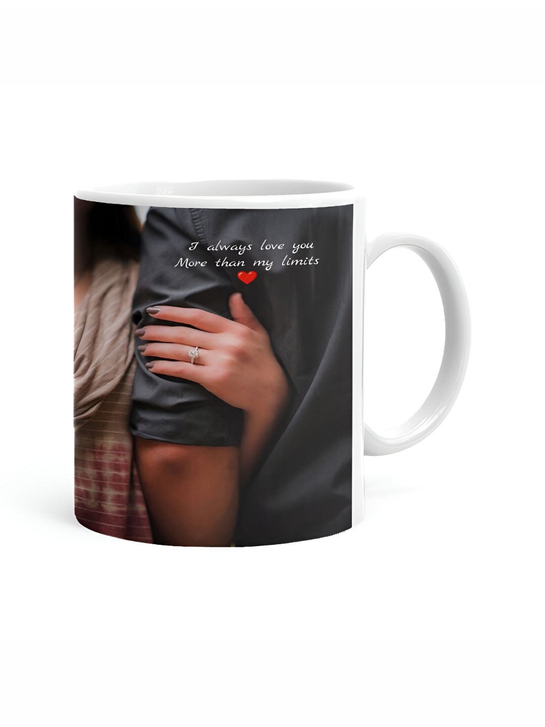 

Khakee White & Black Printed Ceramic Glossy Mugs 325 ml