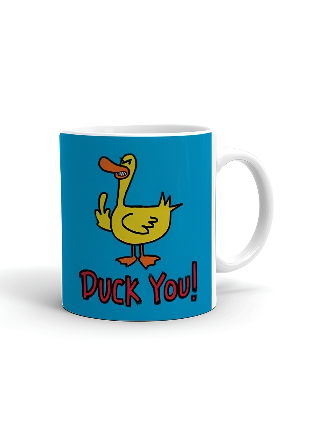 

Khakee White & Blue Printed Ceramic Glossy Mug 325 ml