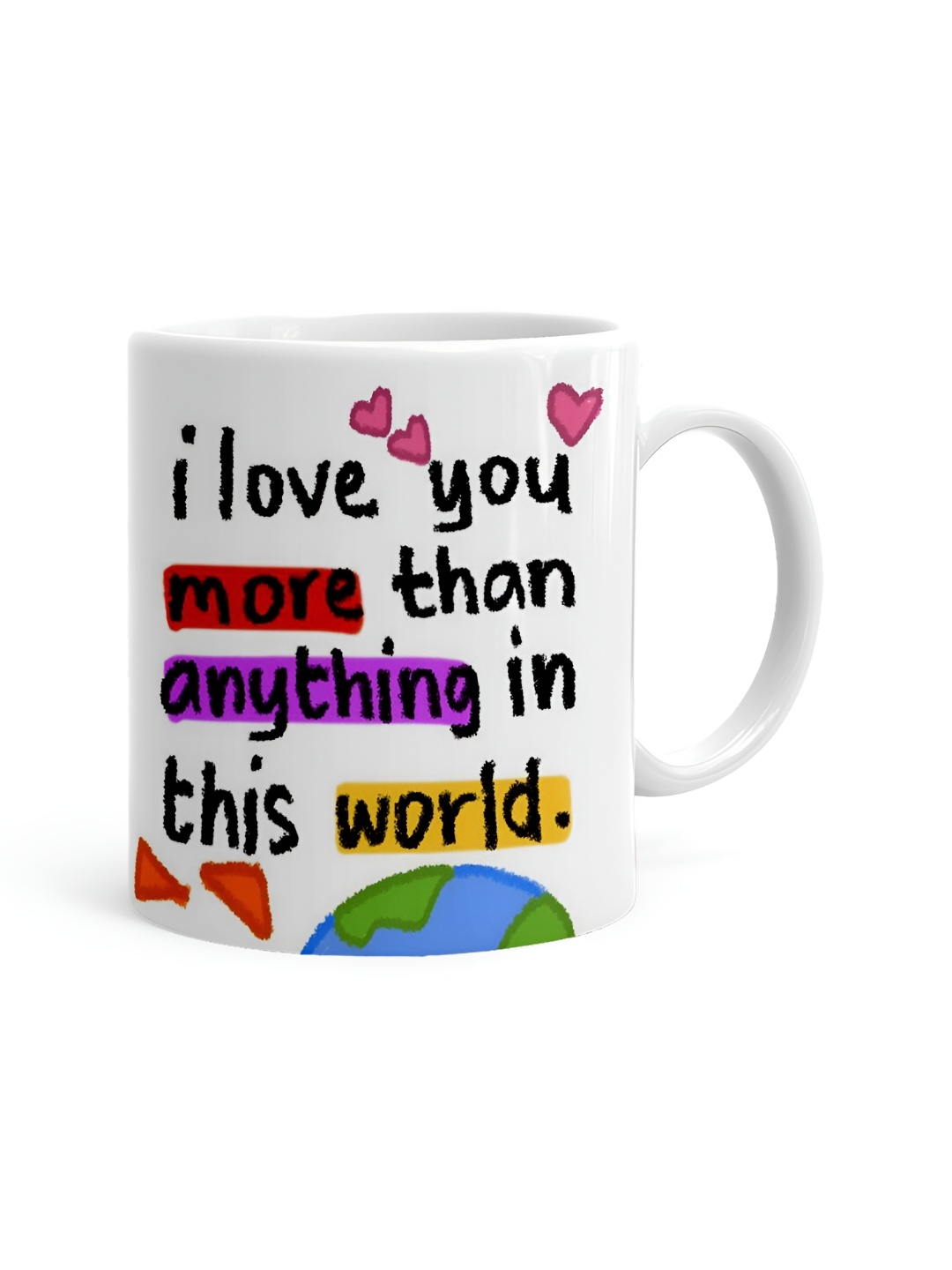 

Khakee White & Black Printed Ceramic Glossy Mug 325 ml
