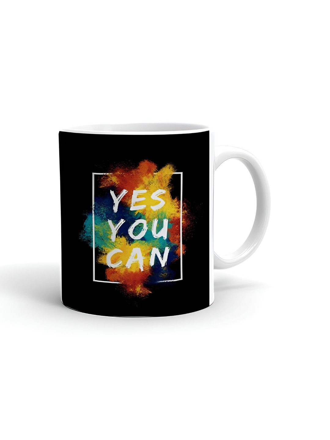 

Khakee White & Black Text or Slogans Printed Ceramic Glossy Mug