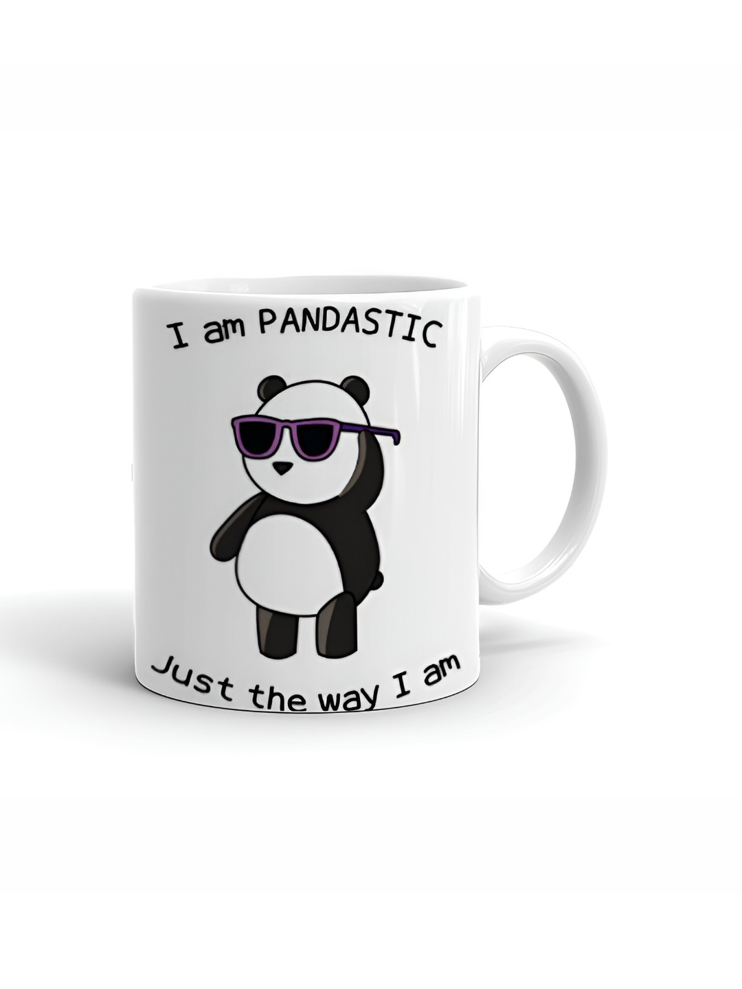 

Khakee White & Black Printed Ceramic Glossy Mug 325 ml