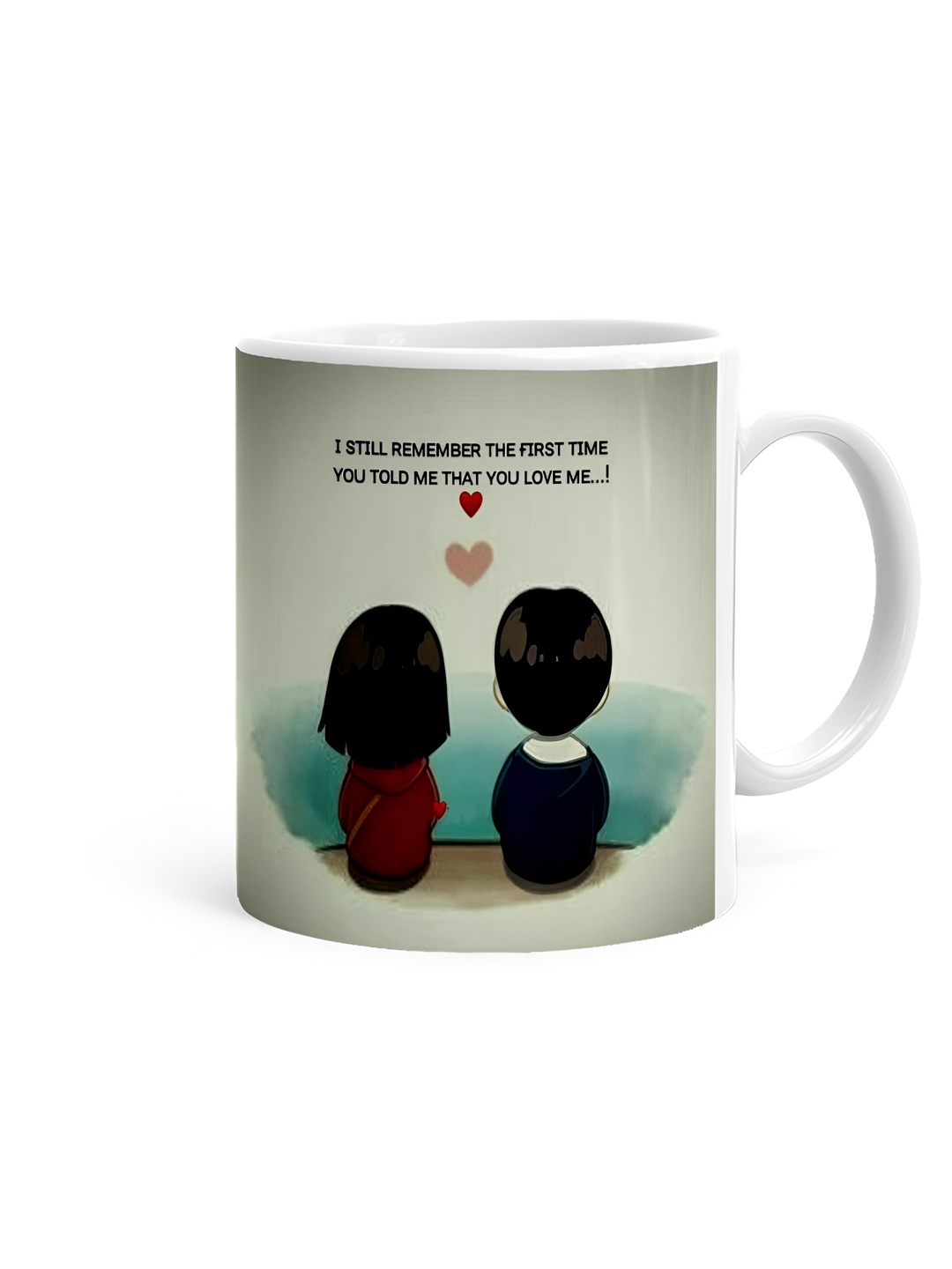 

Khakee White & Black Text or Slogans Printed Ceramic Glossy Mugs 325 ml