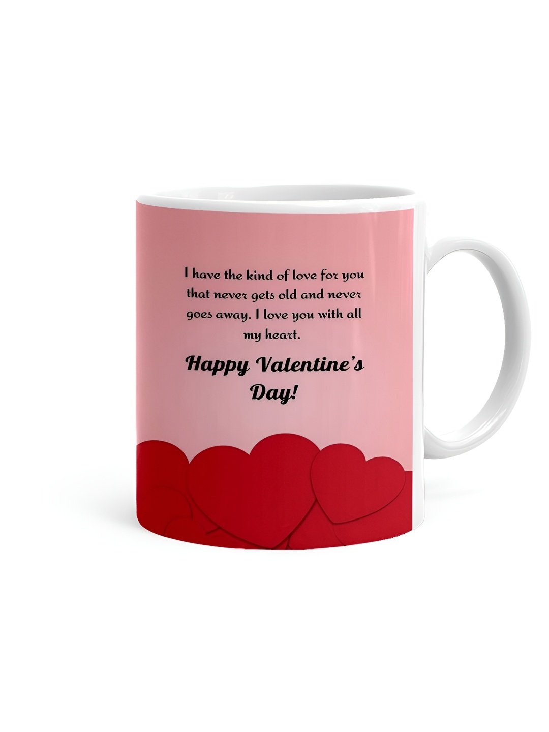 

Khakee White & Red Text or Slogans Printed Ceramic Glossy Mugs 325 ml