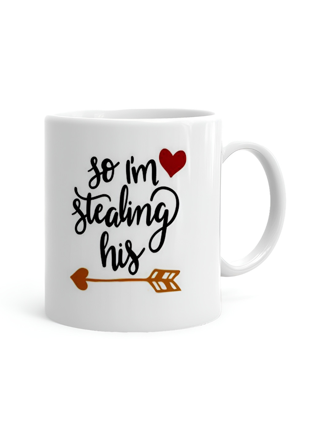 

Khakee White & Black Printed Ceramic Glossy Mug 325 ml