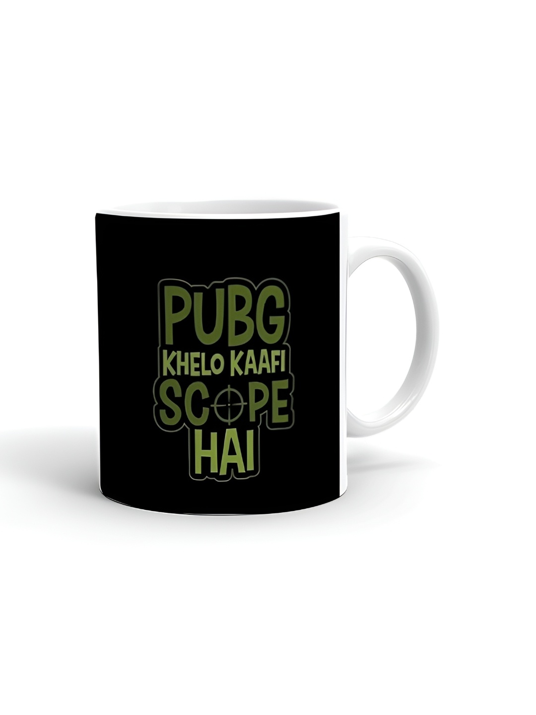 

Khakee White & Black Printed Ceramic Glossy Mugs