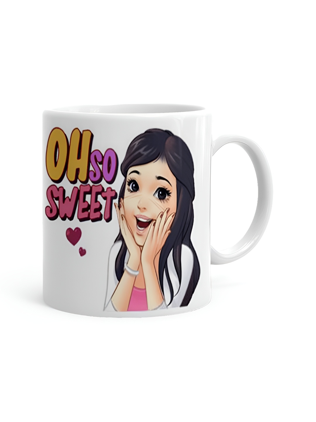 

Khakee White & Yellow Text or Slogans Printed Ceramic Glossy Mug
