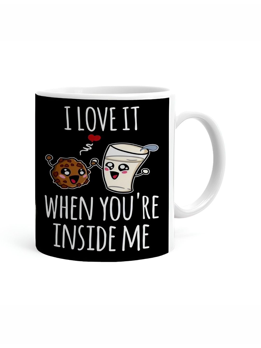 

Khakee White & Black Text or Slogans Printed Ceramic Glossy Cup