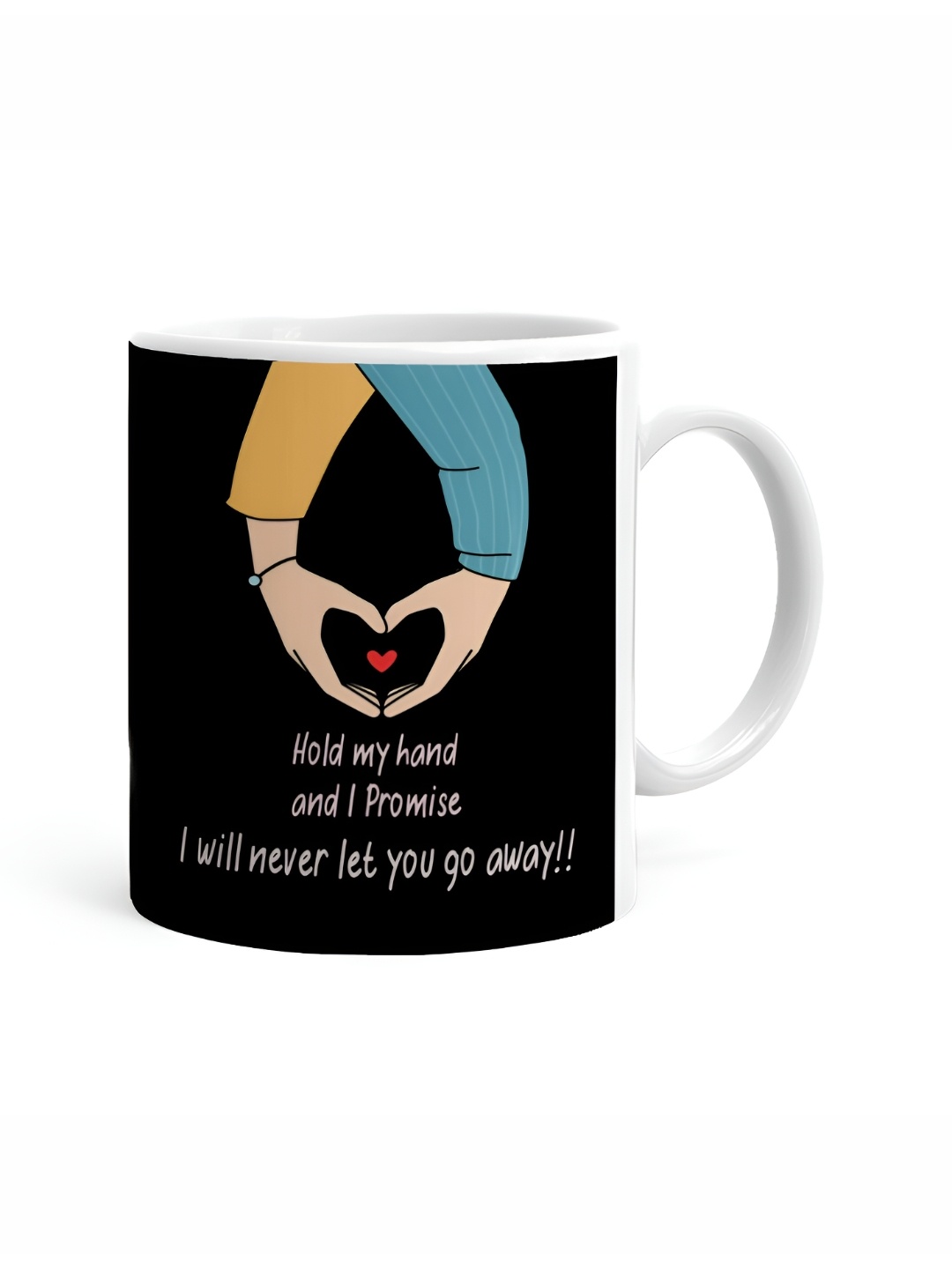 

Khakee White & Black Printed Ceramic Glossy Mugs Set of Cups and Mugs