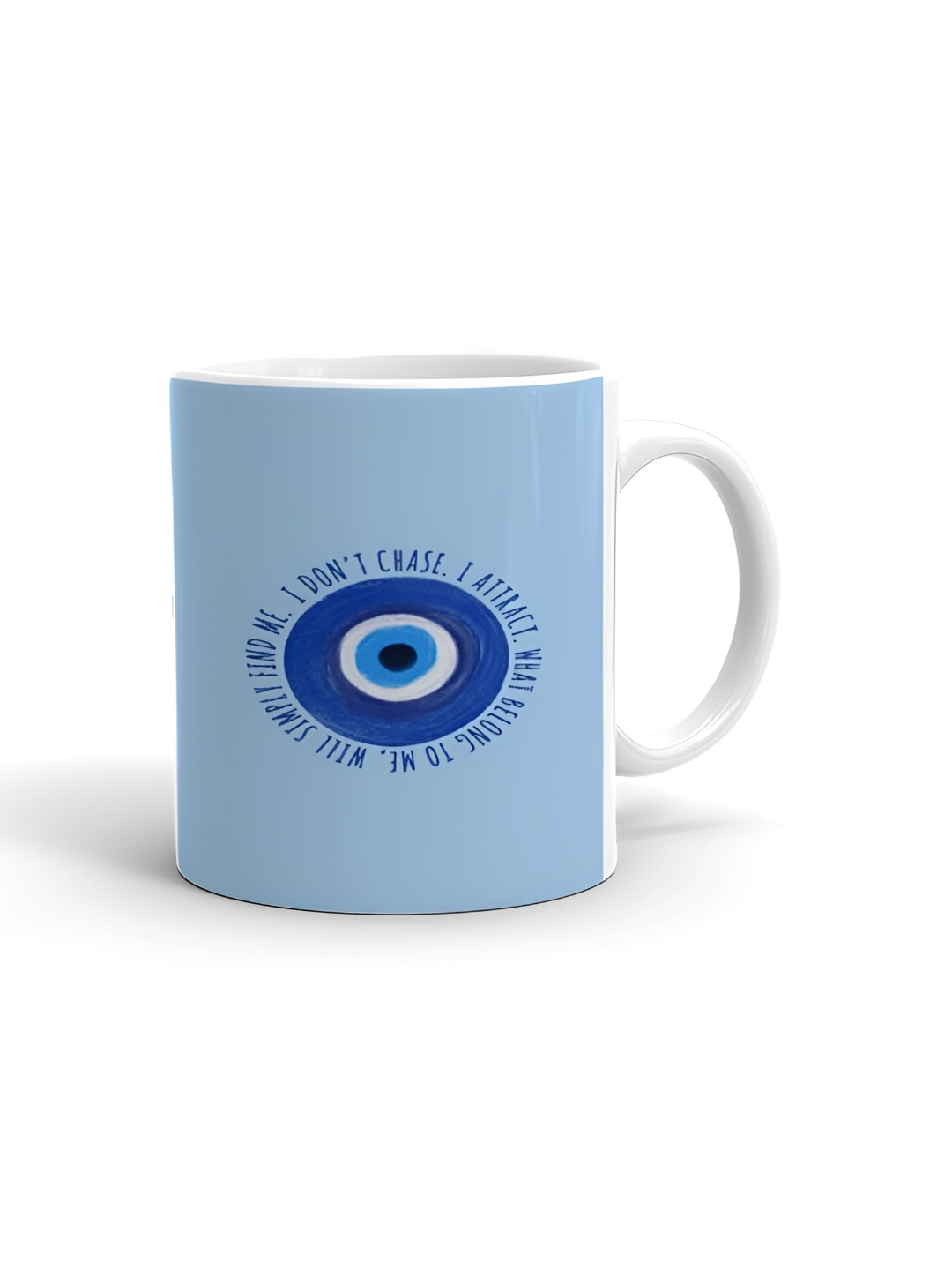 

Khakee White & Blue Printed Ceramic Glossy Mug 325 ml