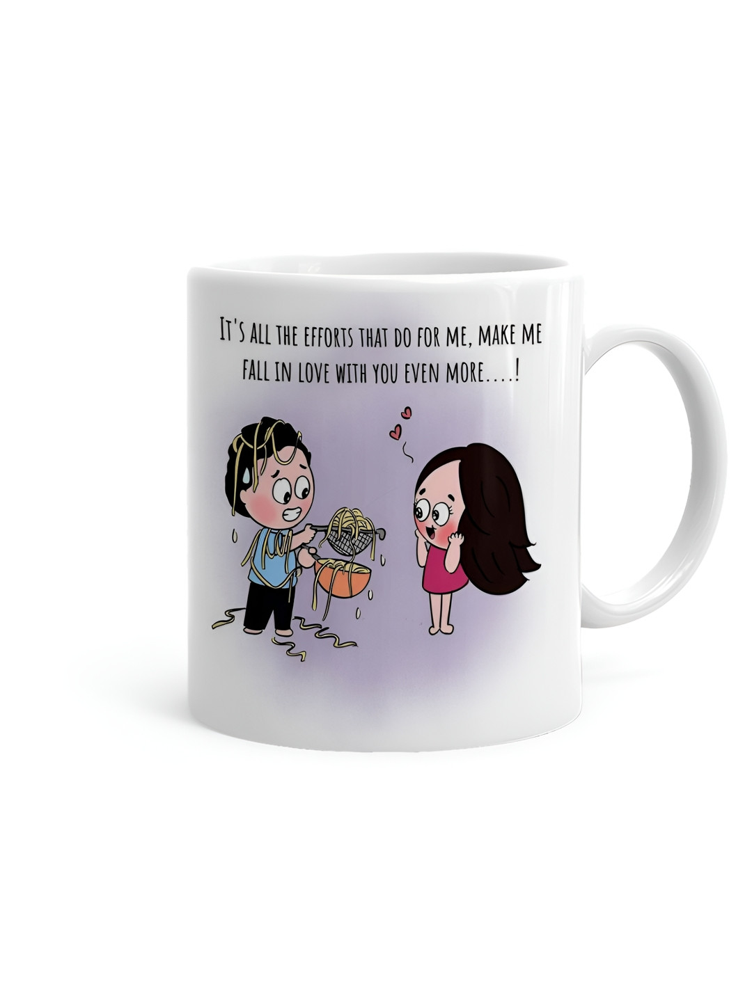 

Khakee White & Black Printed Ceramic Glossy Mug 325 ml