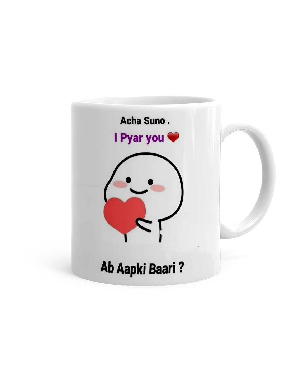 

Khakee White & Black Printed Ceramic Glossy Mug