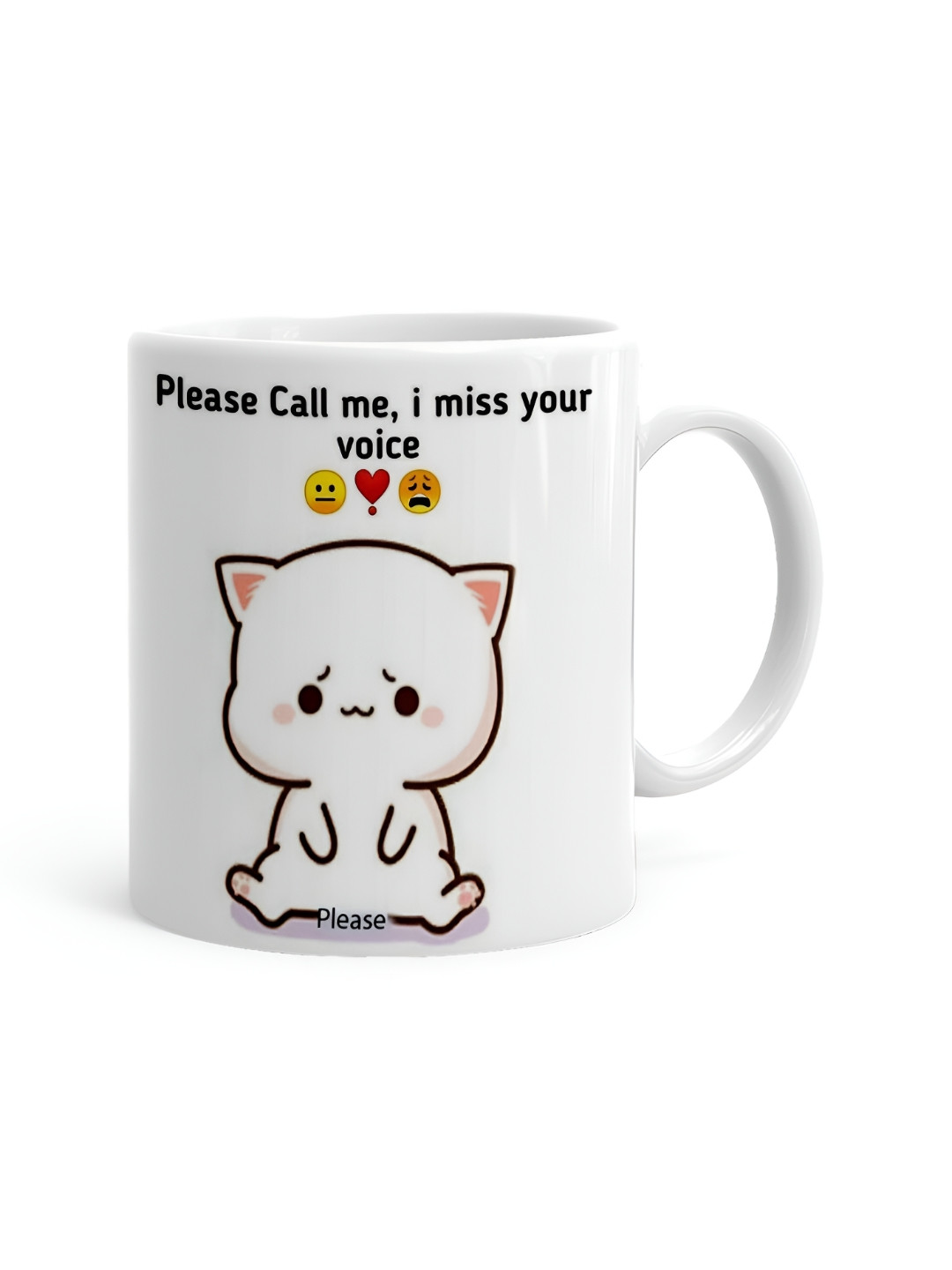 

Khakee White & Black Printed Ceramic Glossy Mugs 325 ml