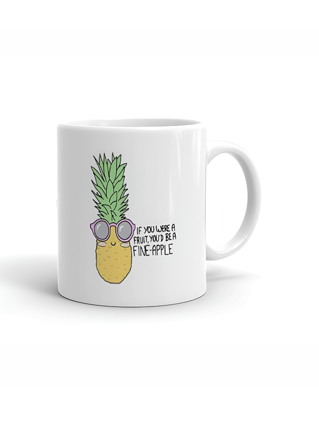 

Khakee White & Green Text or Slogans Printed Glossy Microwave Safe Mugs 325ml