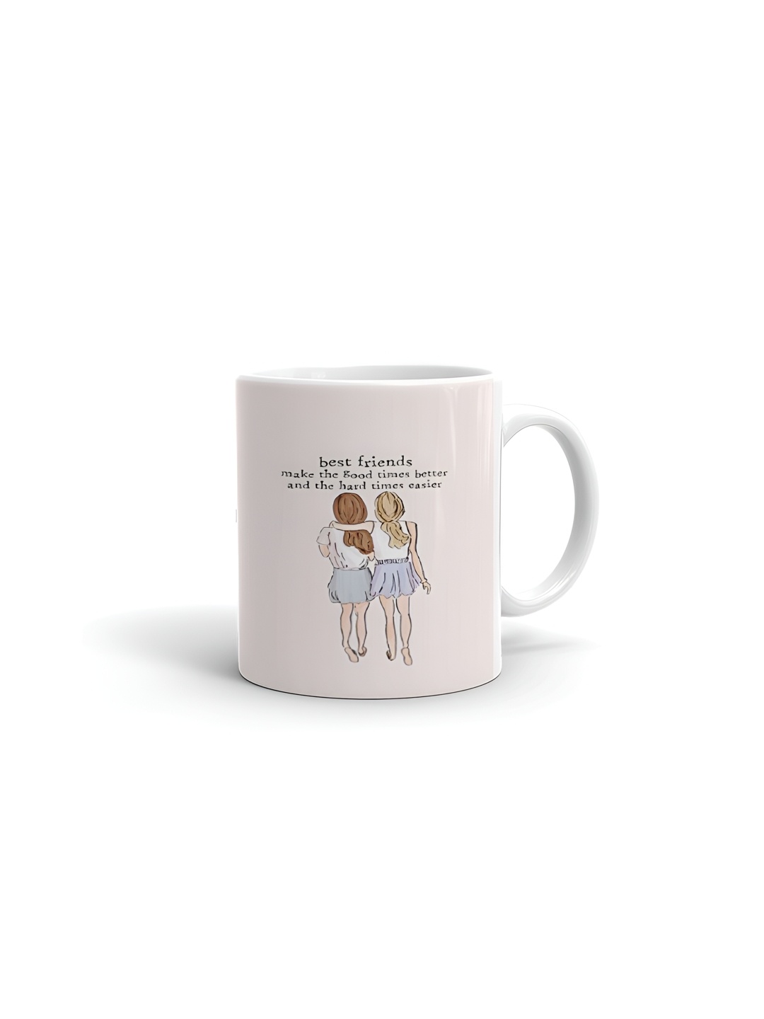 

Khakee White & Blue Text or Slogans Printed Ceramic Glossy Mugs 325 ml