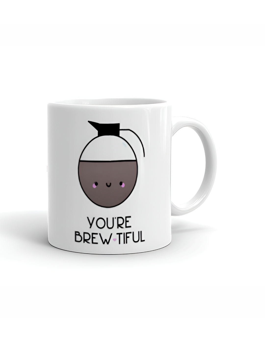 

Khakee White & Black Printed Ceramic Glossy Mugs