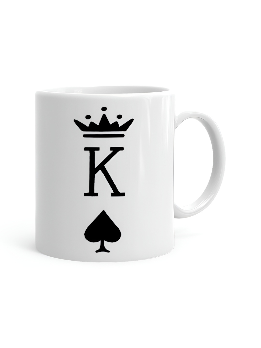 

Khakee White & Black Printed Ceramic Glossy Mug 325 ml