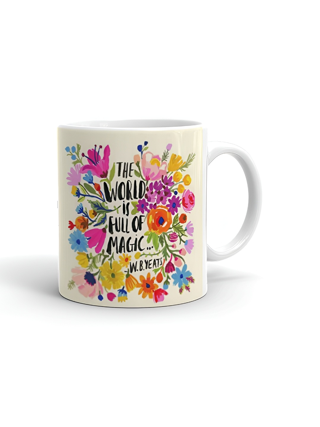 

Khakee White & Beige Text or Slogans Printed Glossy Microwave Safe Mugs 325ml