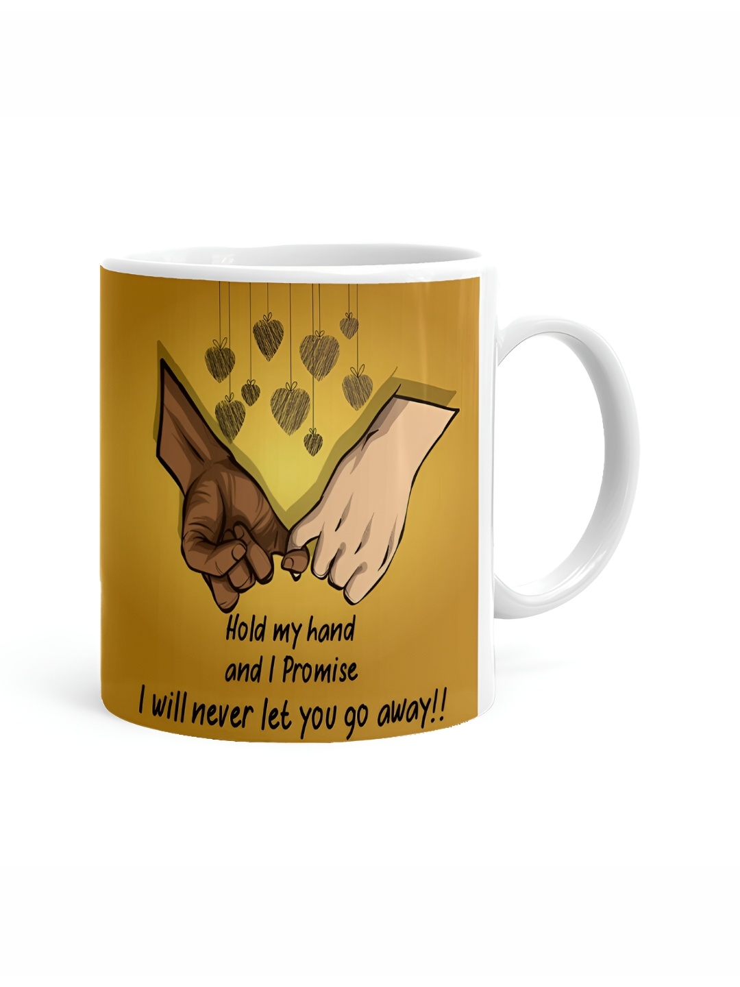 

Khakee White & Brown Text or Slogans Printed Ceramic Glossy Mugs