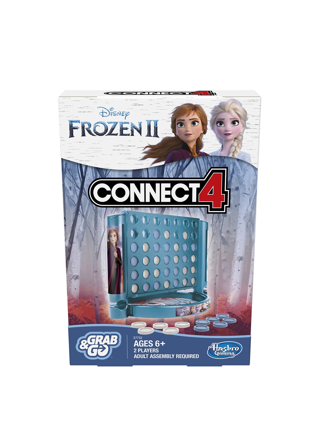 

Hasbro Gaming Kids Frozen 2 Connect 4 Grab & Go Game, Blue