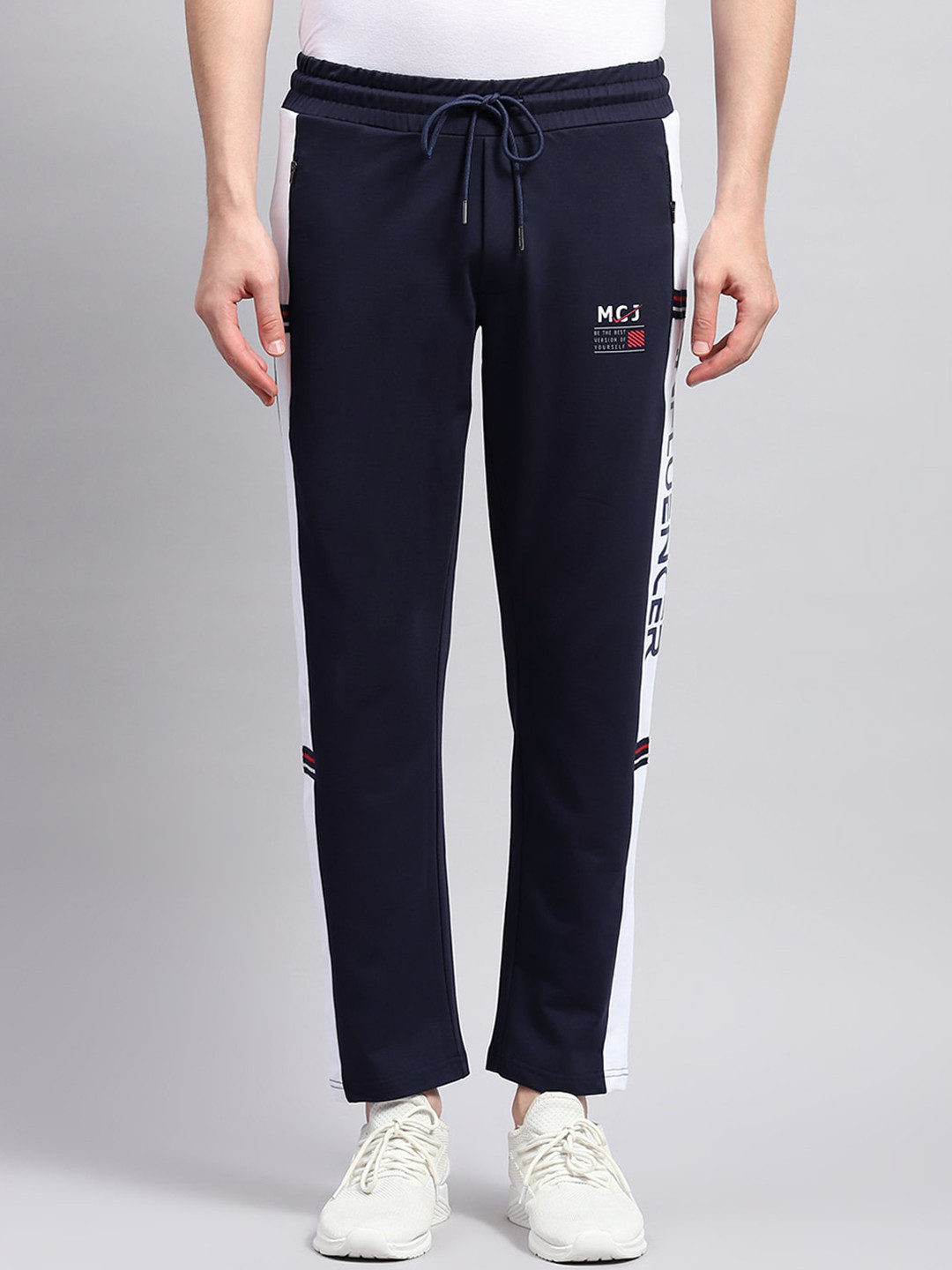 

Monte Carlo Men Mid Rise Cotton Track Pants, Blue