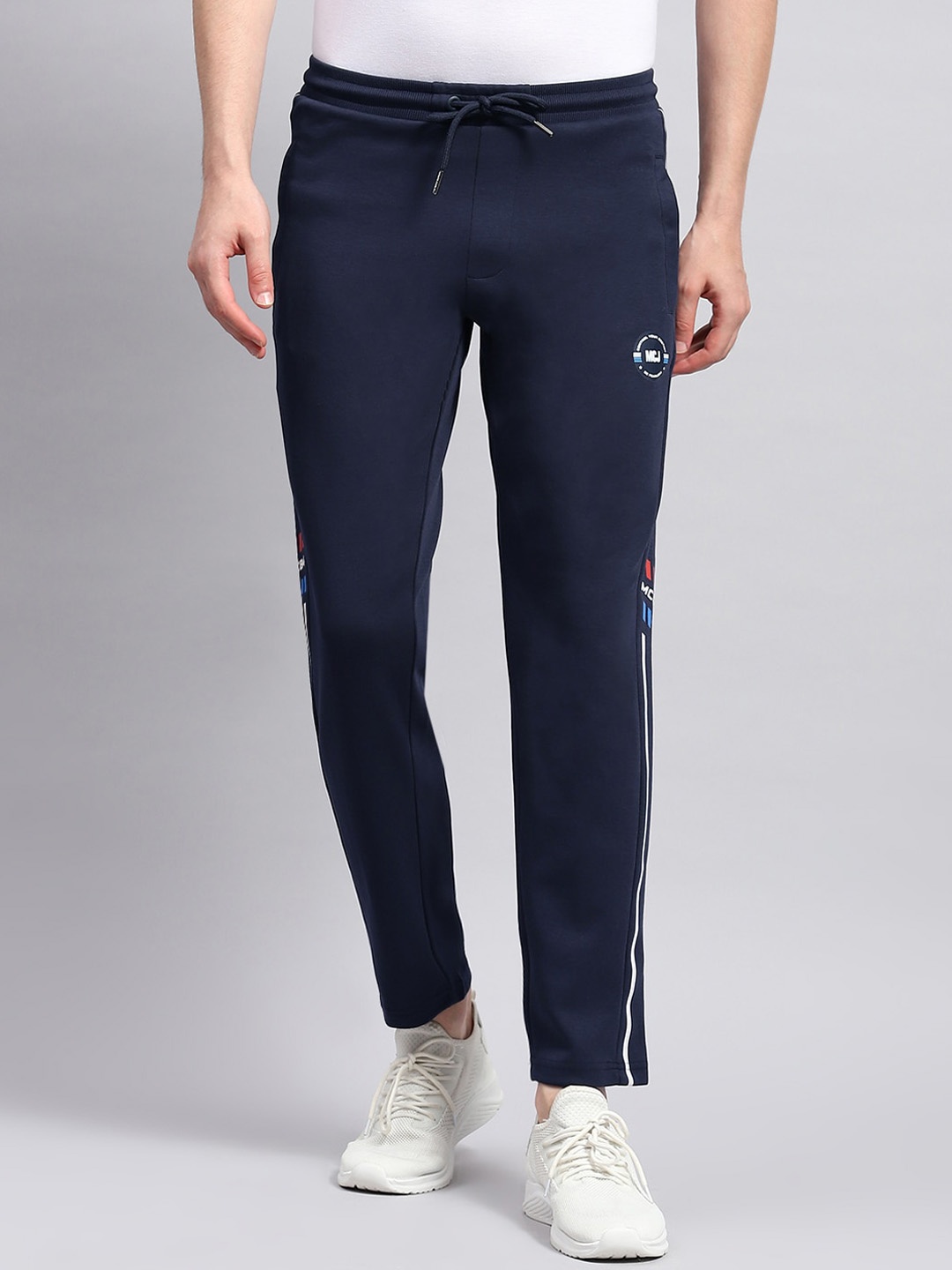 

Monte Carlo Men Mid Rise Cotton Track Pant, Navy blue