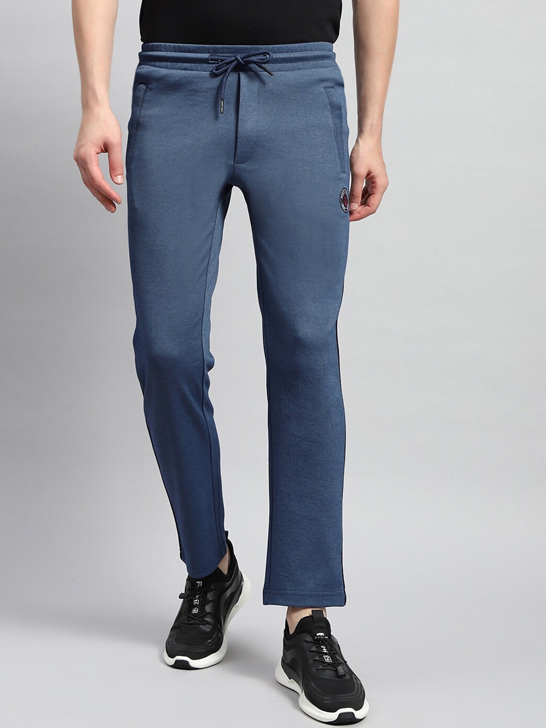 

Monte Carlo Men Mid Rise Cotton Track Pant, Blue