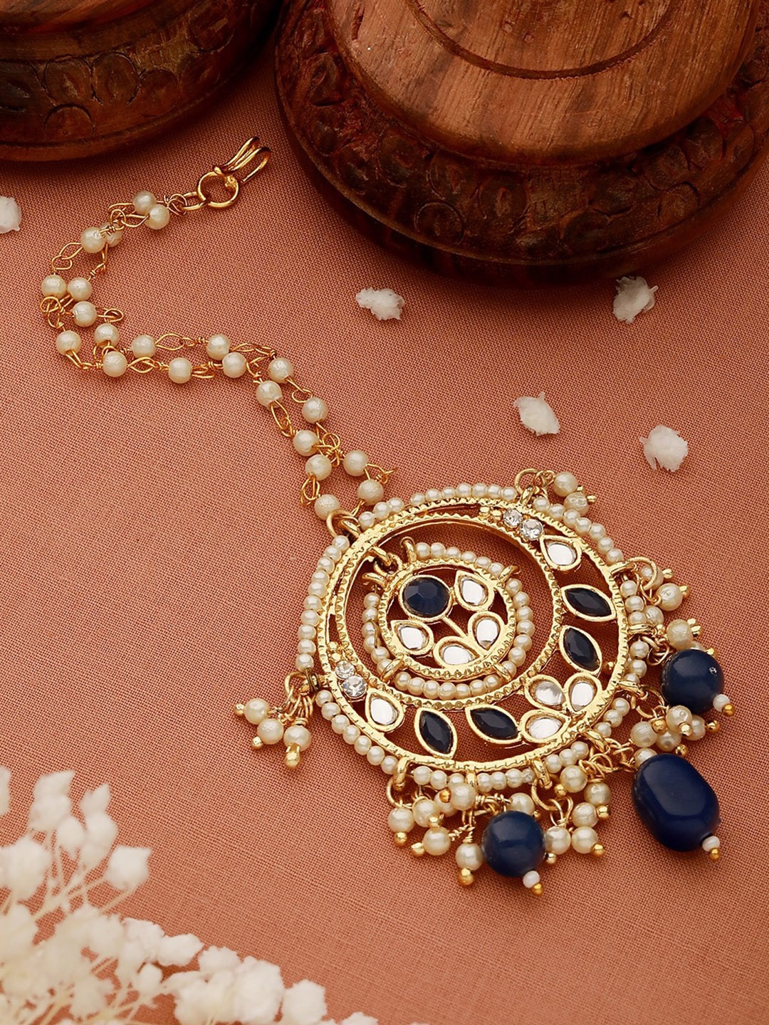 

Jazz and Sizzle Gold-Plated Kundan-Studded Maang Tikka