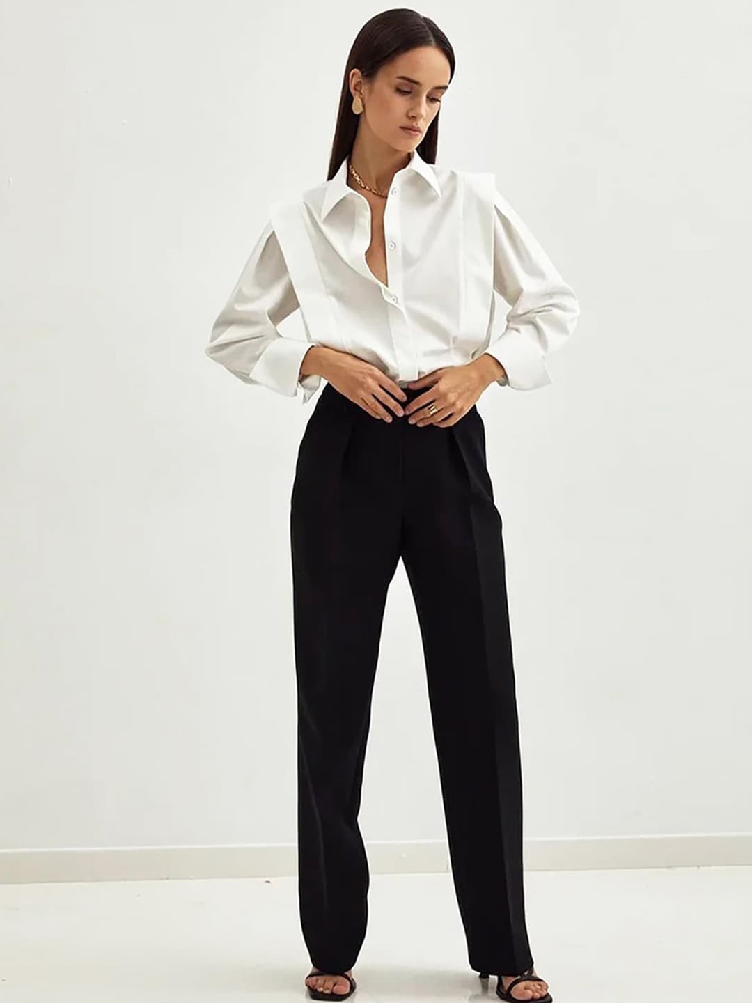 

JC Mode Opaque Casual Shirt, White