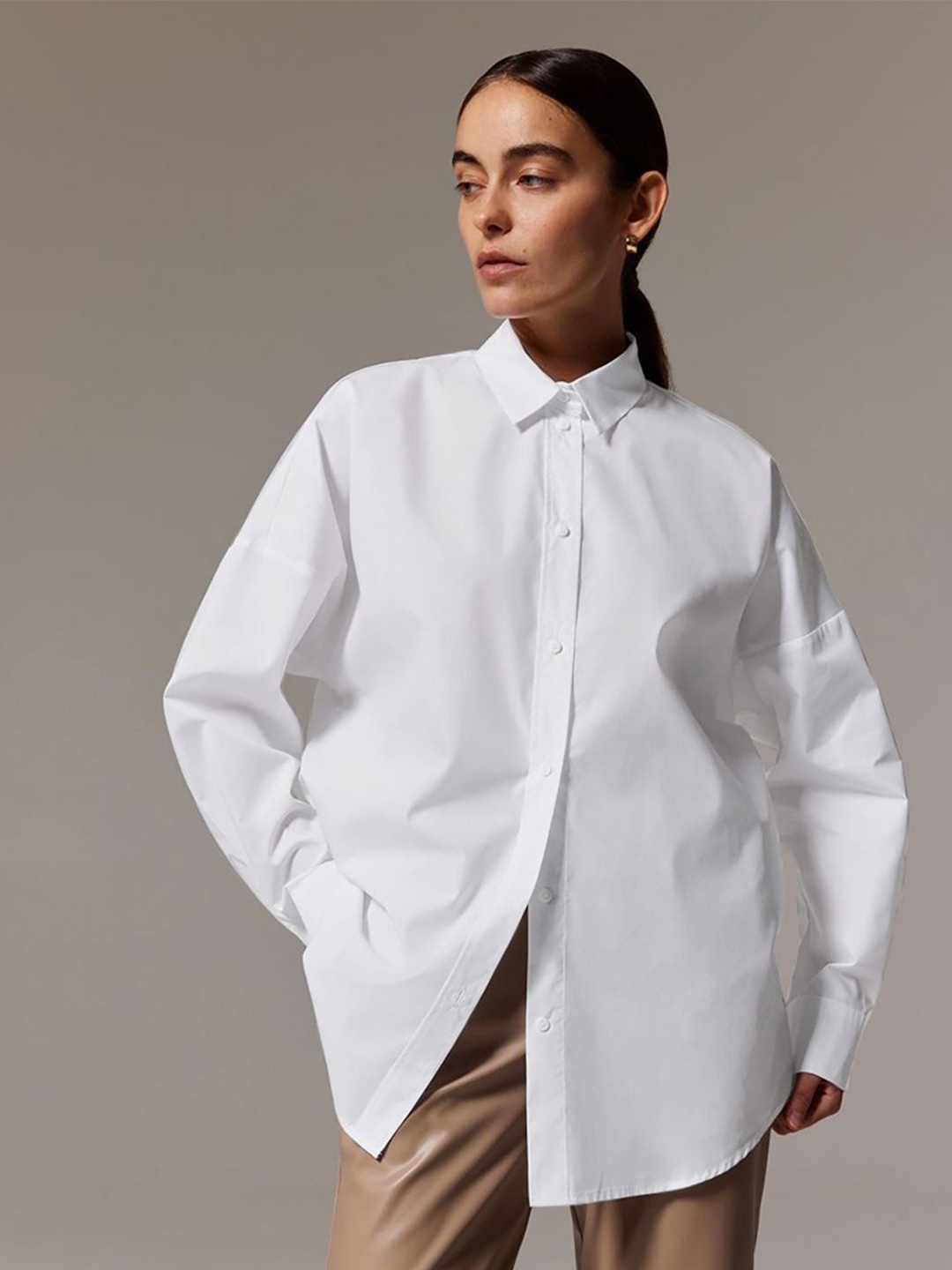 

JC Mode Opaque Casual Shirt, White