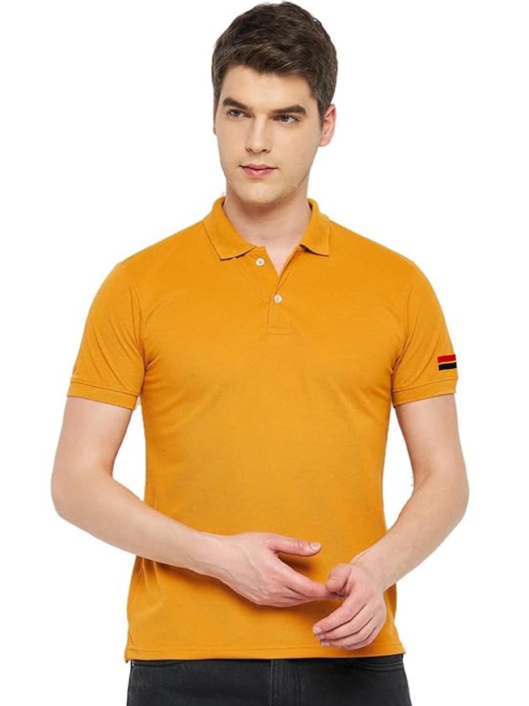 

Polo Plus Regular Fit Short Sleeves Polo Collar Dri-FIT T-shirt, Mustard