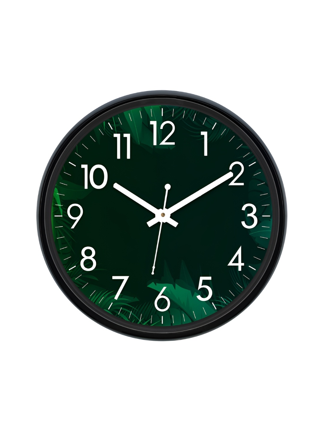 

RANDOM Printed Round Shaped Sweep Silent Movement Contemporary Wall Clock, Green